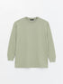 LC Waikiki Crew Neck Straight Oversize Women's Sweatshirt Tunic